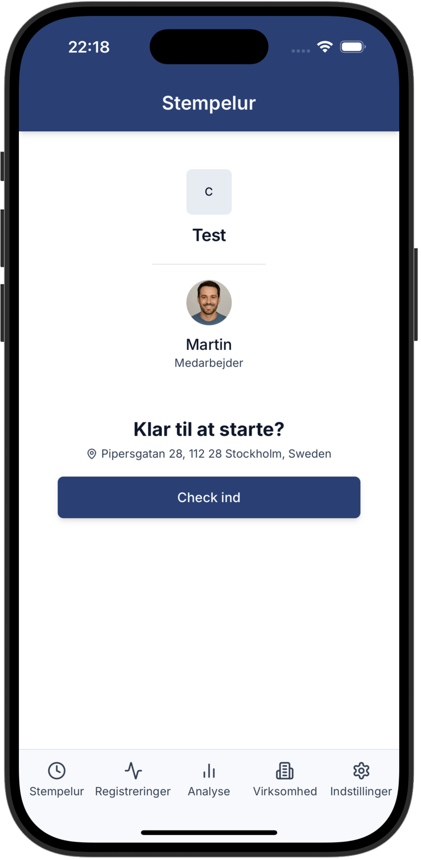 Registreer tijd met één enkele klik