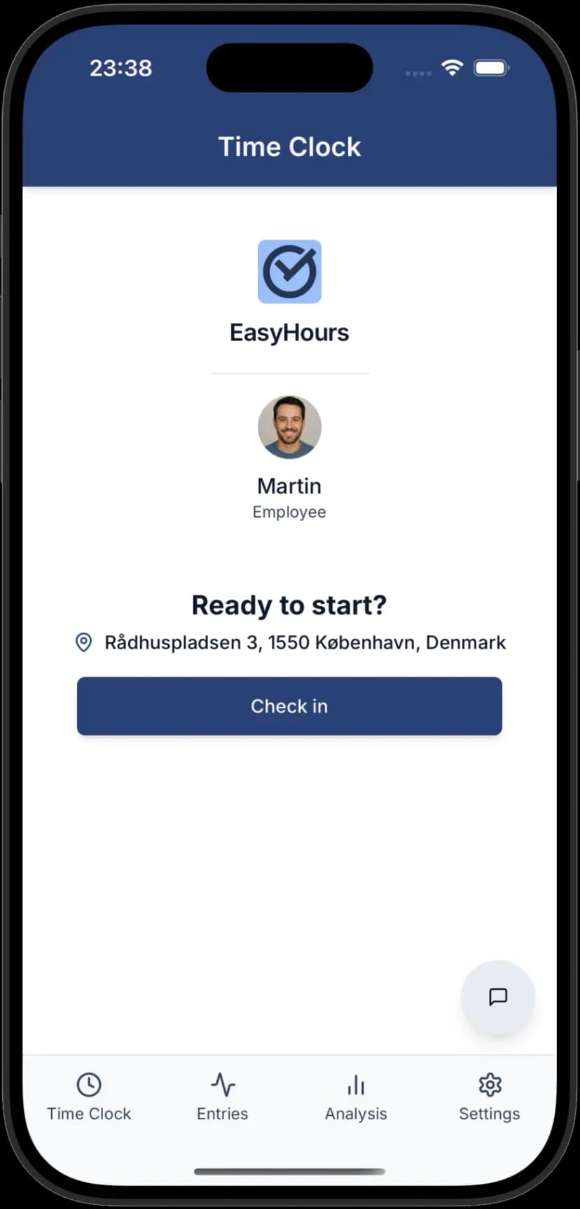 Registreer tijd met één enkele klik